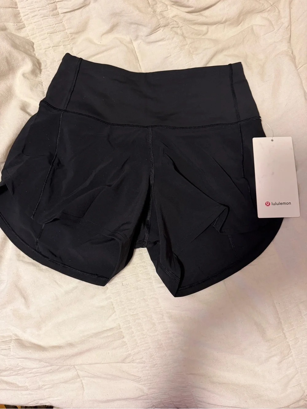 lululemon Black High-Rise Athletic Shorts